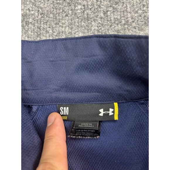 Under Armour Jacket Mens Small Navy Blue Full Zip Warm Up Track Athletic - Picture 2 of 8